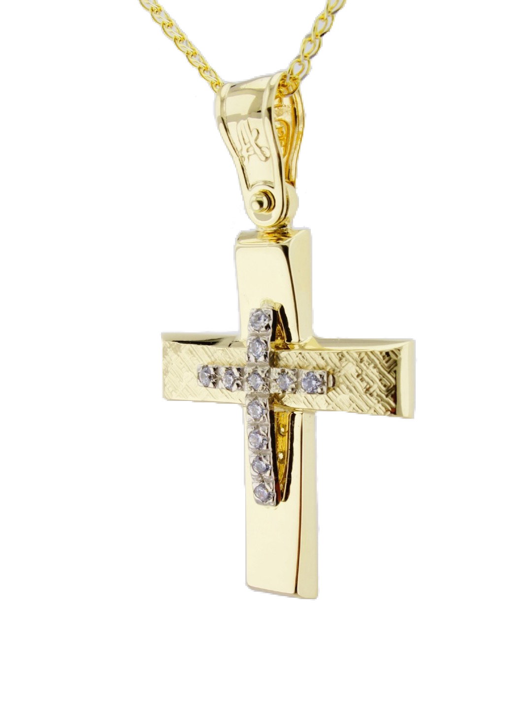 Βαπτιστικός σταυρός κορίτσι Κ14.88595 Βαπτιστικός σταυρός κορίτσι Κ14.88595