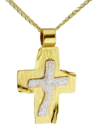 Βαπτιστικός σταυρός χρυσός Κ14.88635
