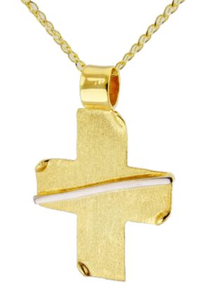 Βαπτιστικός σταυρός χρυσός Κ14.88636