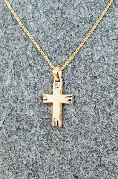 Βαπτιστικός σταυρός χρυσός Κ14.88730