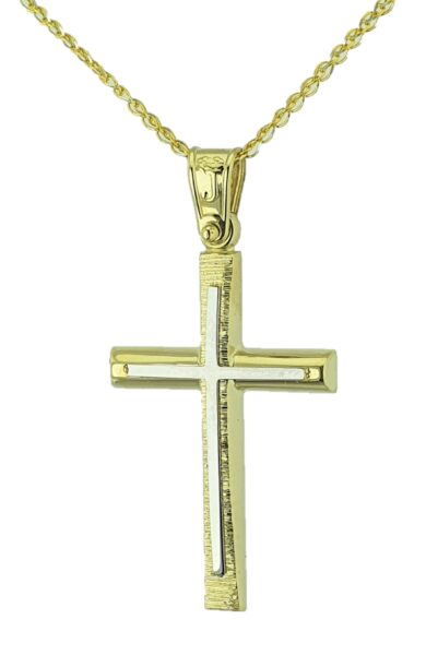 Βαπτιστικός σταυρός χρυσός Κ14.88815