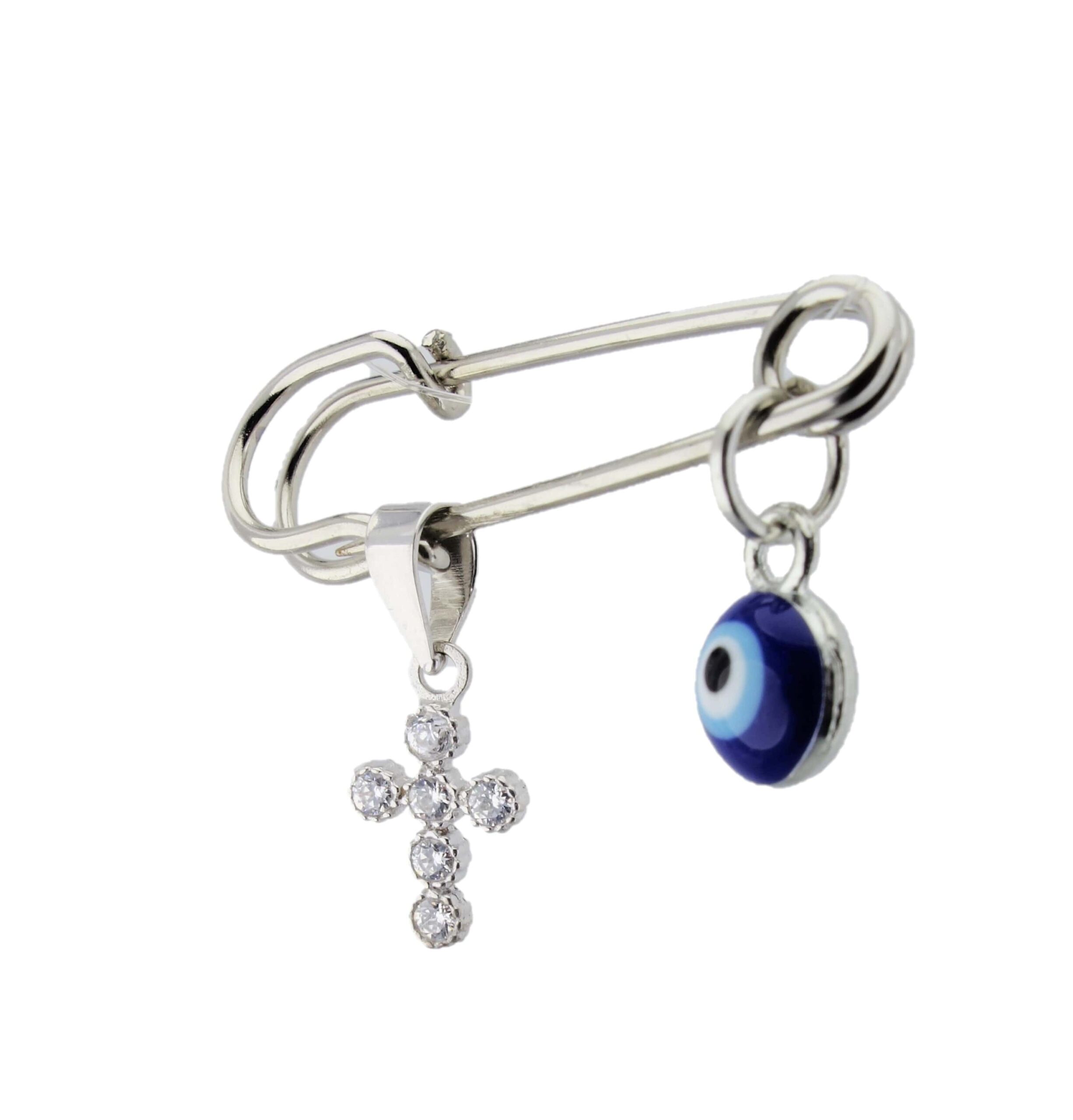 Παιδικό Φυλαχτό Λευκόχρυσο Κ14.647 Παιδικό Φυλαχτό Λευκόχρυσο Κ14.647