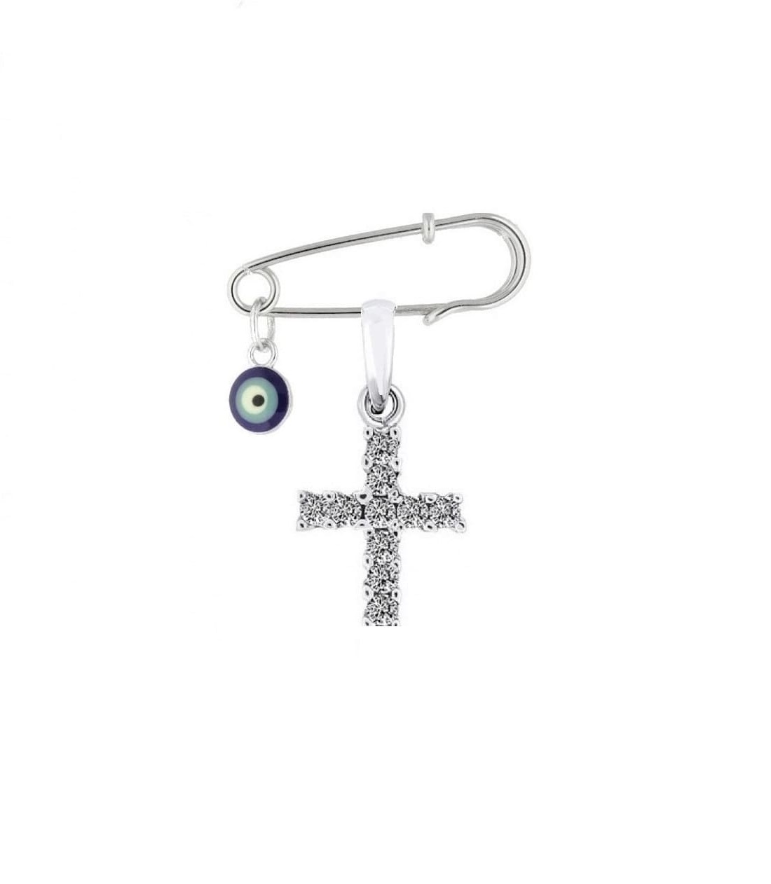 Παιδικό Φυλαχτό Λευκόχρυσο Κ14.648 Παιδικό Φυλαχτό Λευκόχρυσο Κ14.648