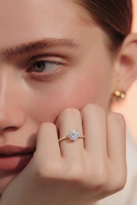 Μονόπετρο δαχτυλίδι χρυσό 14Κ Κ14.9232