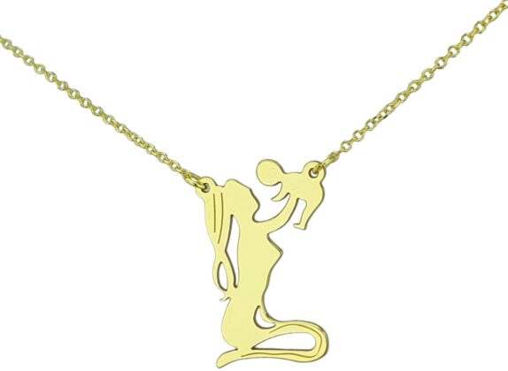 Χρυσό κολιέ Μαμα-παιδί K14.1122