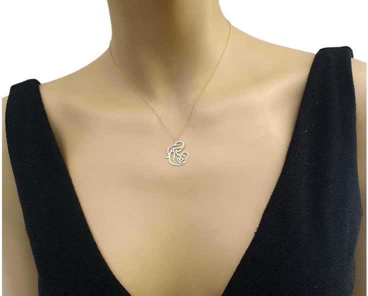 Χρυσό κολιέ Μαμα-παιδί K14.1123 Χρυσό κολιέ Μαμα-παιδί K14.1123