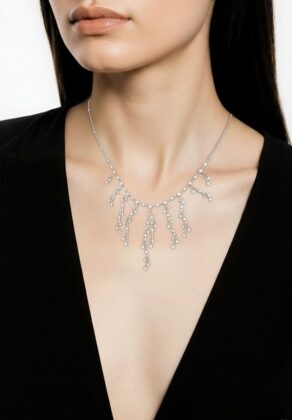 Κολιέ 18 καρατίων με διαμάντια K18.1002