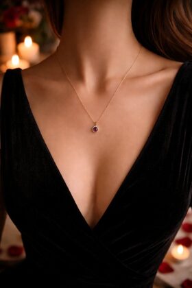 Χρυσό κολιέ ροζέτα 9 καράτια K9.51311