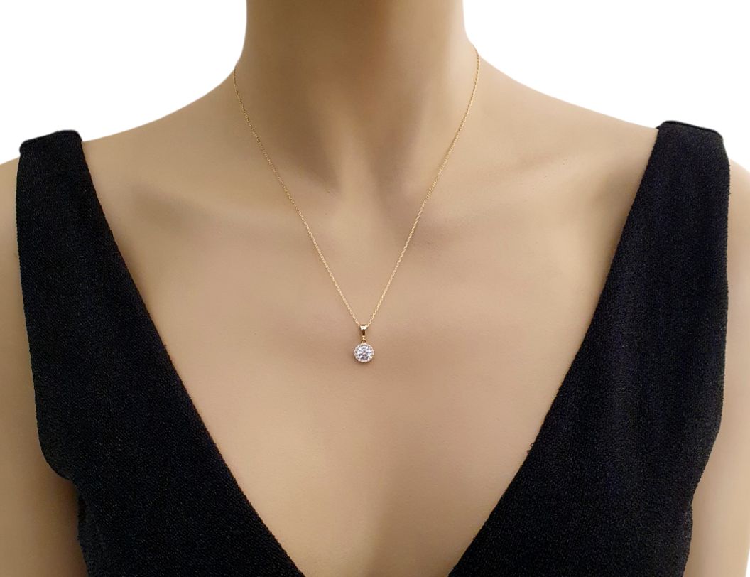 Χρυσό κολιέ ροζέτα 9 καράτια K9.51355 (1) Χρυσό κολιέ ροζέτα 9 καράτια K9.51355