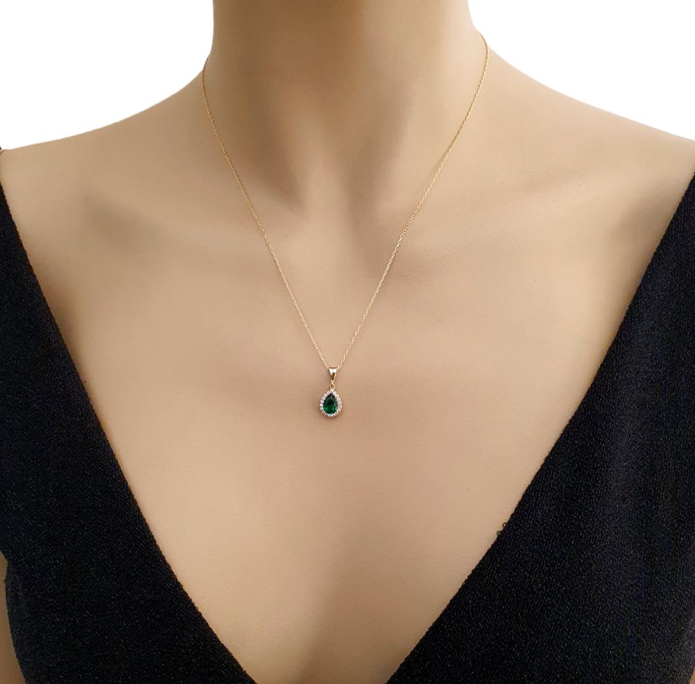 Χρυσό κολιέ σταγόνα 9 καράτια K9.51228 Χρυσό κολιέ σταγόνα 9 καράτια K9.51228