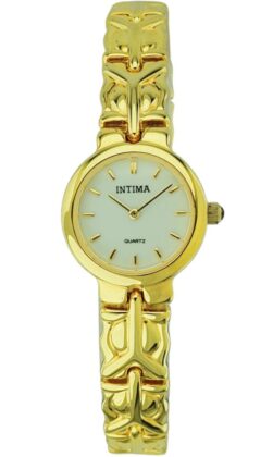 INTIMA 23k Golden watch IN080
