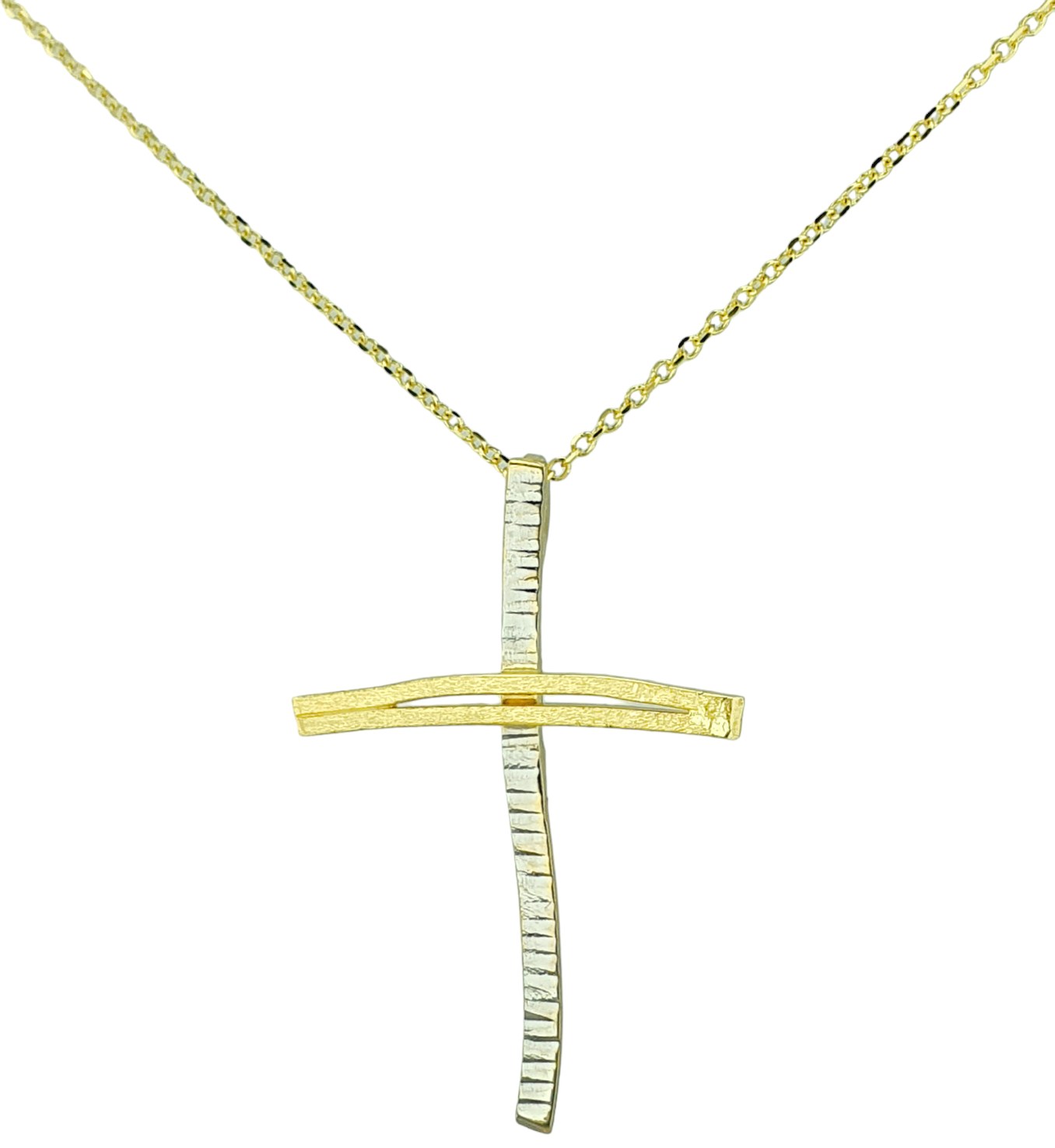 Χειροποιητος σταυρός με αλυσίδα Κ14.7787 Χειροποιητος σταυρός με αλυσίδα Κ14.7787