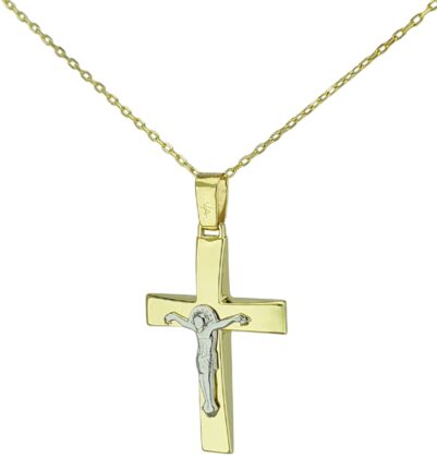 Σταυρός με αλυσίδα χρυσός Κ9.488