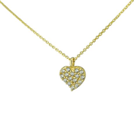Χρυσό κολιέ καρδιά 14 καράτια K14.8089