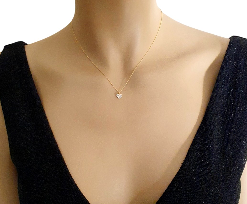Χρυσό κολιέ καρδιά 14 καράτια K14.8089 Χρυσό κολιέ καρδιά 14 καράτια K14.8089
