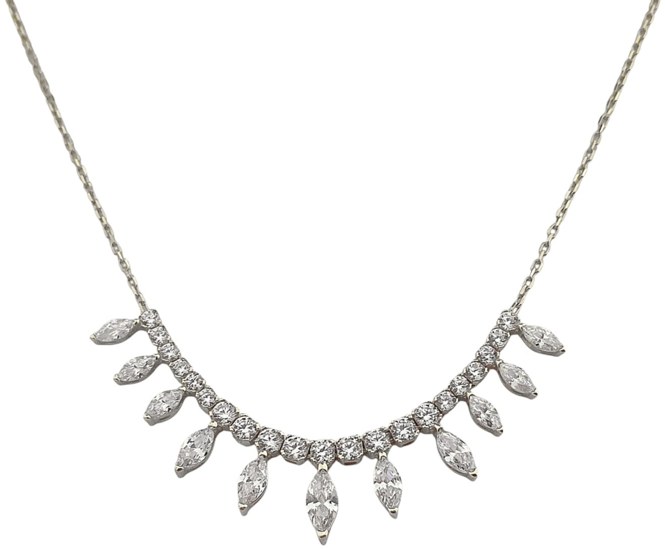 Κολιέ Λευκόχρυσο 14 καράτια K14.980 Κολιέ Λευκόχρυσο 14 καράτια K14.980