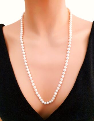 Κολιέ μαργαριταρια μακρύ M0880