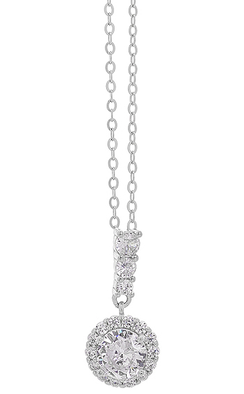 Κολιέ Ασημένιο 925° Ροζέτα 3A-KD540-1 Κολιέ Ασημένιο 925° Ροζέτα 3A-KD540-1