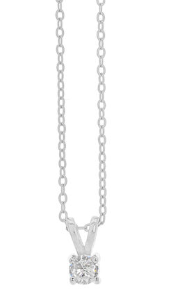 Κολιέ Ασημένιο 925° Μονόπετρο 3A-KD560-1