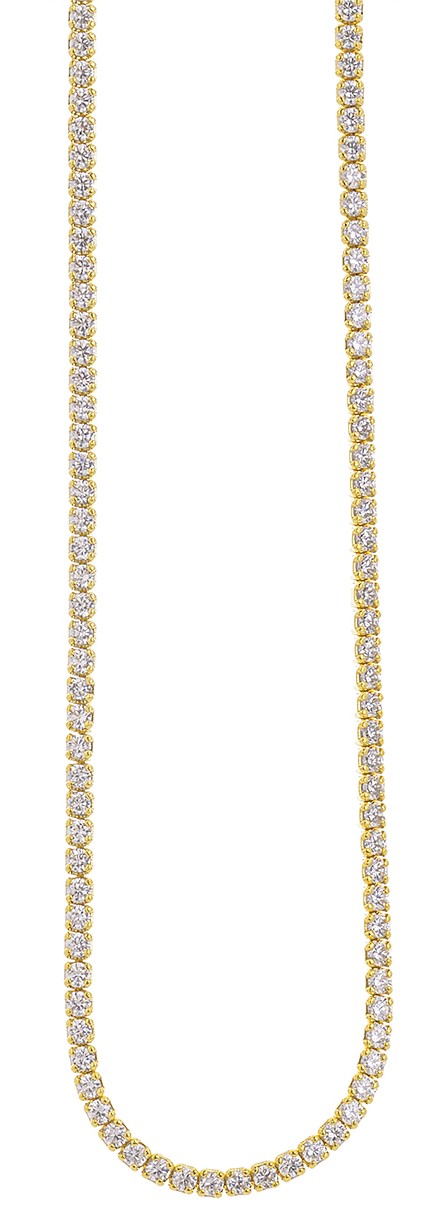 Κολιέ Ριβιέρα Ασημένιο 925° 5A-KD183-3 Κολιέ Ριβιέρα Ασημένιο 925° 5A-KD183-3