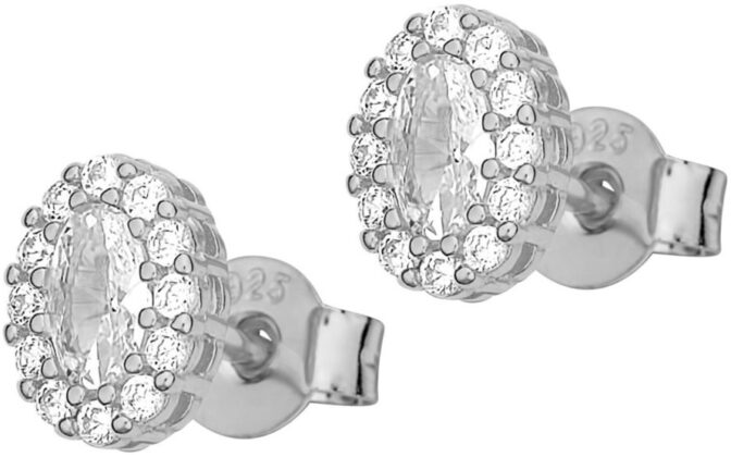 Σκουλαρίκια ροζέτα ασημένια 925 1B-SC212-1