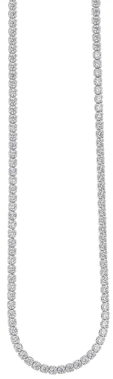 Κολιέ Ριβιέρα Ασημένιο 925° 5A-KD183-1 Κολιέ Ριβιέρα Ασημένιο 925° 5A-KD183-1