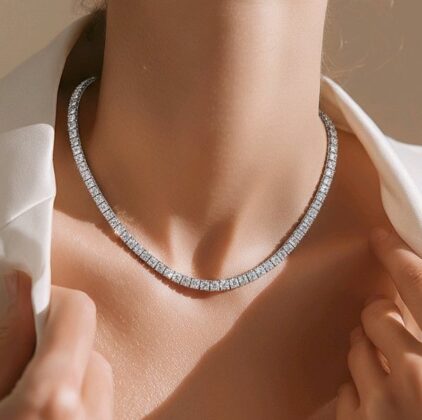 Κολιέ Ριβιέρα Ασήμι 925° 5RT-KD080