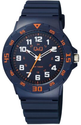 Q&Q BLACK RUBBER STRAP VR18J012Y