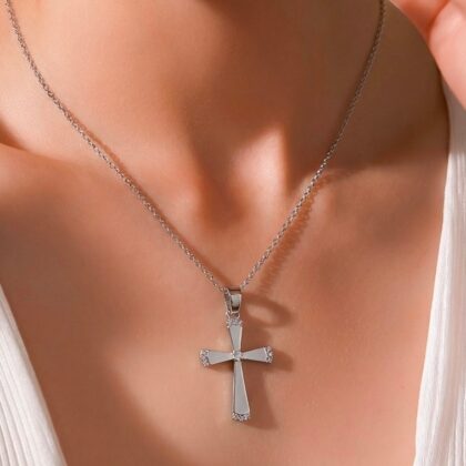 Σταυρός λευκόχρυσος Κορίτσι Κ14.1198