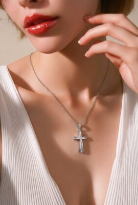 Σταυρός λευκόχρυσος Κορίτσι Κ14.1187