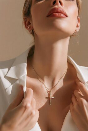 Βαπτιστικός σταυρός κορίτσι Κ14.5052