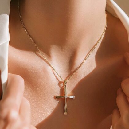 Βαπτιστικός σταυρός κορίτσι Κ14.5052