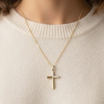 Βαπτιστικός σταυρός κορίτσι Κ14.0073