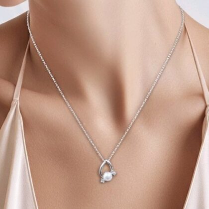 Κολιέ Από Ασήμι 925° Και Μαργαριτάρι 2A-KD012-1