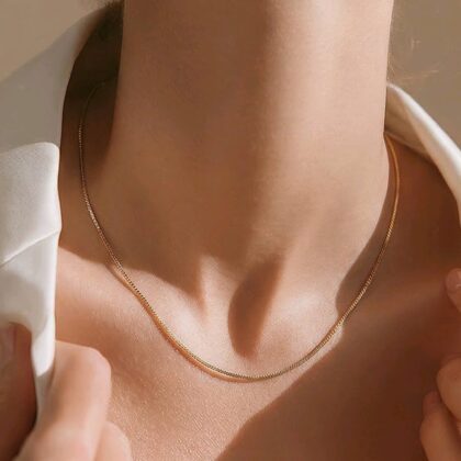 Αλυσίδα Από Επιχρυσωμένο Ασήμι 925° 7A-KD005-2