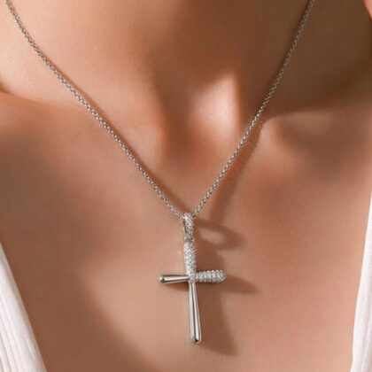 Σταυρός λευκόχρυσος Κορίτσι Κ14.1010