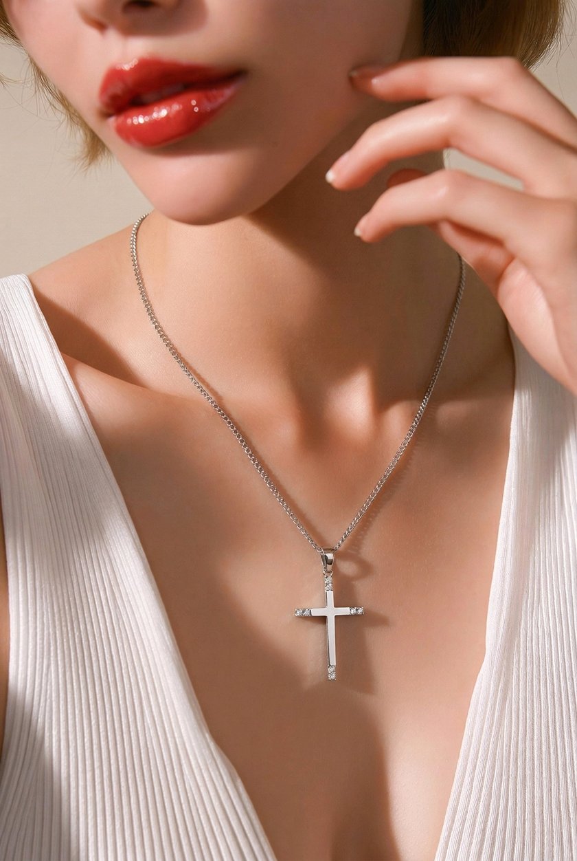 Σταυρός λευκόχρυσος Κορίτσι Κ14.1007 Σταυρός λευκόχρυσος Κορίτσι Κ14.1007