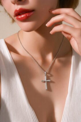 Σταυρός λευκόχρυσος Κορίτσι Κ14.1010