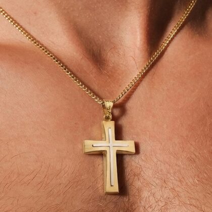 Βαπτιστικός σταυρός αγόρι 14κ Κ14.4808