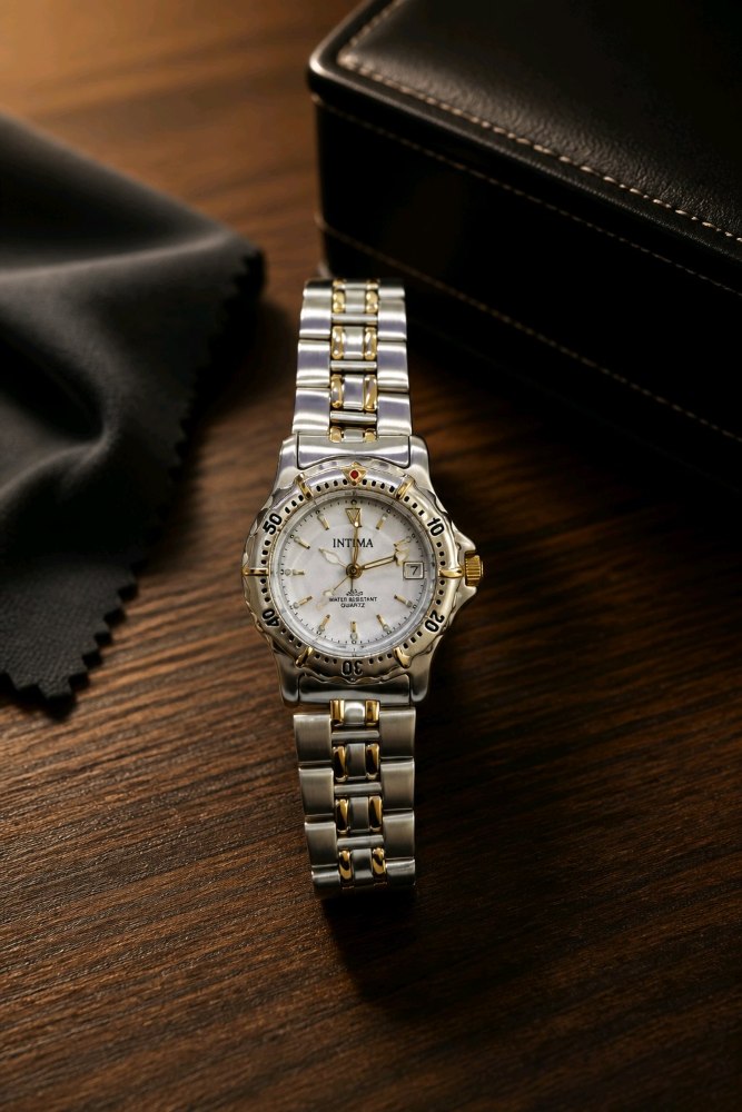 INTIMA 23k Golden watch Two tone / IN208 INTIMA 23k Golden watch Two tone / IN208