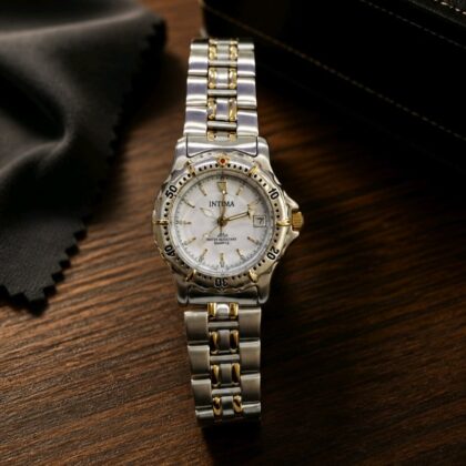 INTIMA 23k Golden watch Two tone / IN208