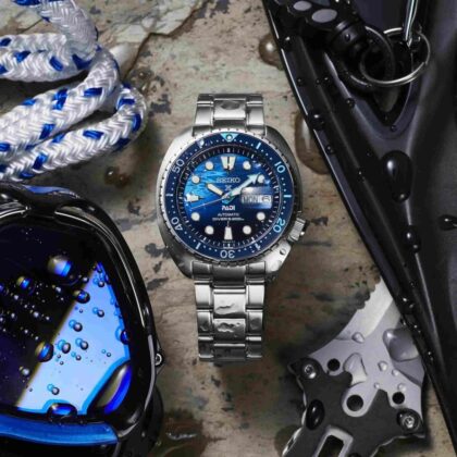 SEIKO Prospex 'Great Blue' Turtle Scuba PADI SRPK01K1