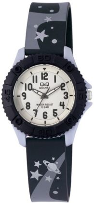 Q&Q Black Rubber Strap VQ96J013Y
